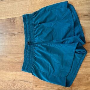 adidas Teal-Blue Athletic Shorts with Drawstring